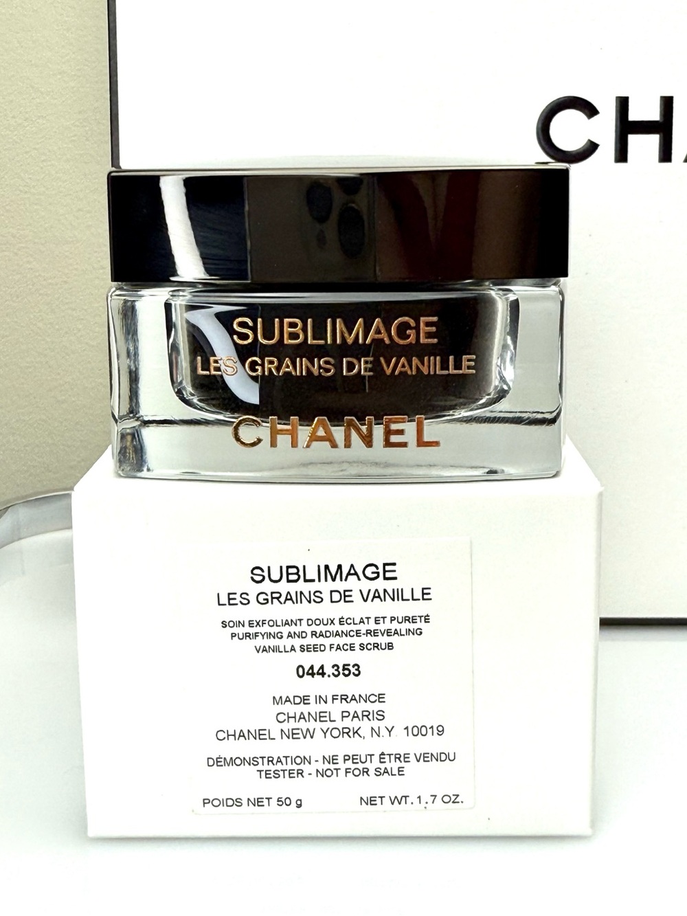 Chanel Sublimage Les Grains de Vanille Facial Scrub Full Size 1.7 BNIB
